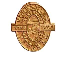 Vintage Korean War Veteran Lapel Pin Made USA Military Service Badge 1950-1953